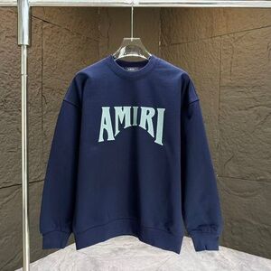 AMIRI Navy Blue Logo Sweatshirt